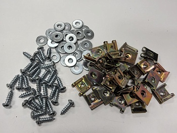 Саморезы автомобильные с закладной скобой и шайбой М5, 50 шт